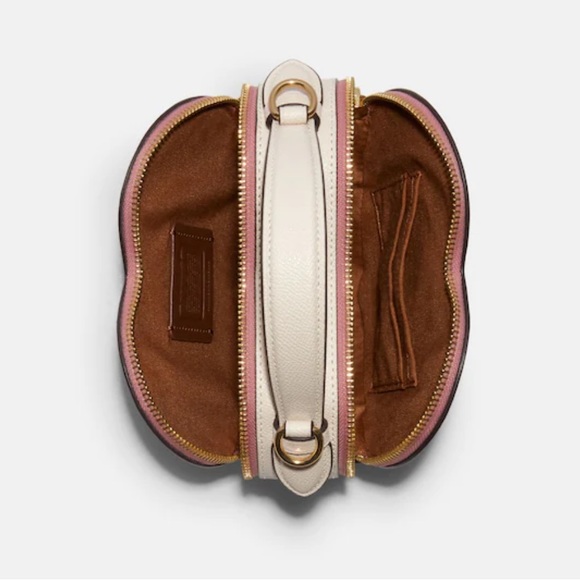 Coach Heart Crossbody Signature Canvas Cherry Print Valentines Day - Picture 11 of 11